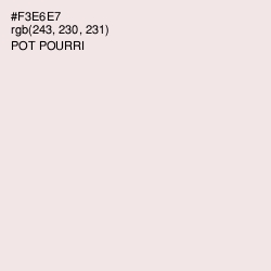 #F3E6E7 - Pot Pourri Color Image